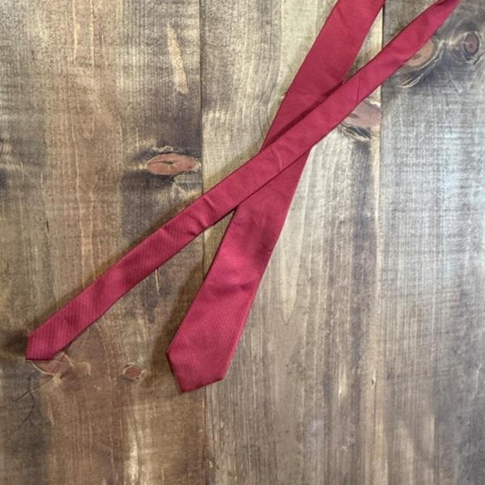 George Burgundy Red Skinny Tie Men's Modern Business Wedding Dress Necktie